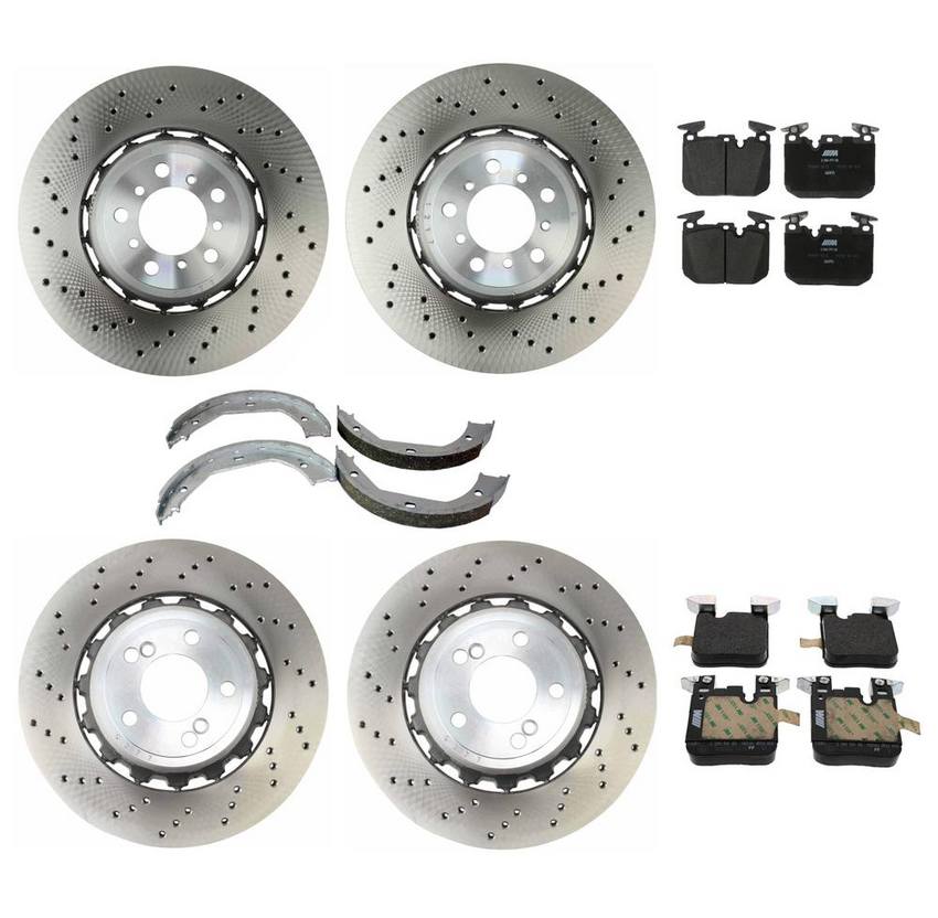 BMW Brake Kit - Pads and Rotors Front &  Rear (380mm/370mm)